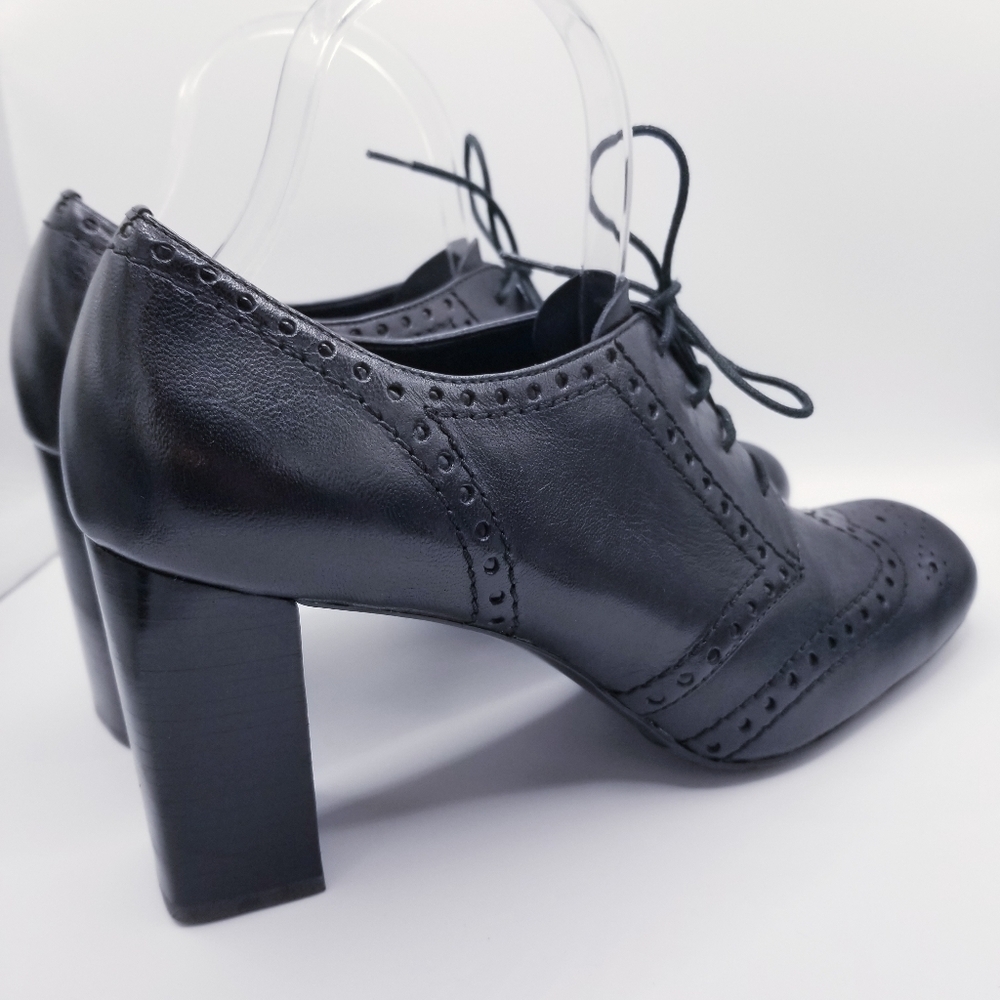 Franco Sarto Devote Black Block Heel Shoes 9.5 - Picture 3 of 13